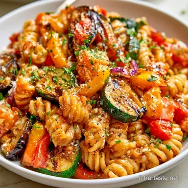 Pasta Fredda con Verdure Grigliate per 4 Scheda ricetta