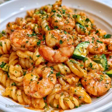 Pasta Fredda Zucchine e Gamberetti per 4