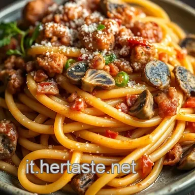 Pasta Funghi e Salsiccia: Ricetta Facile e Super Saporita! Scheda ricetta