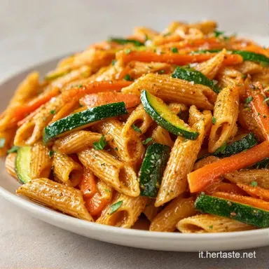 Pasta Integrale Verdure Veloce in 25 Min Scheda ricetta