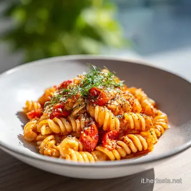 Easy Pasta Pomodoro for 4 Servings Scheda ricetta