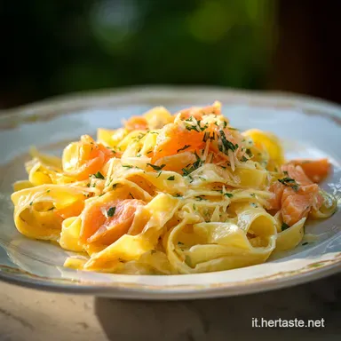 Pasta Cremosa al Salmone in 15 Minuti Scheda ricetta