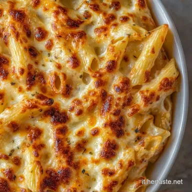 Penne Gratinate al Formaggio: Cremose Scheda ricetta