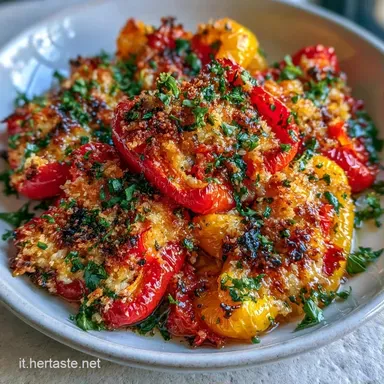 Peperoni Al Forno Aria Gratinati Croccanti Scheda ricetta