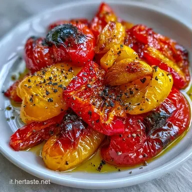Peperoni Arrostiti per 4 Persone Scheda ricetta