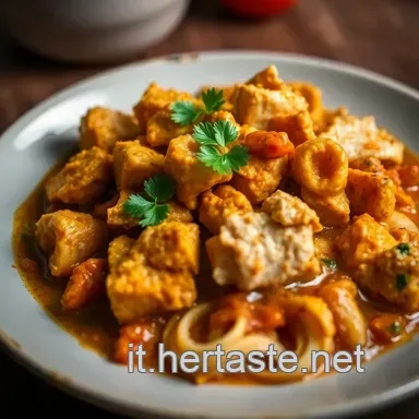 Pollo al Curry Profumato: Un Viaggio di Sapori Indiani Scheda ricetta