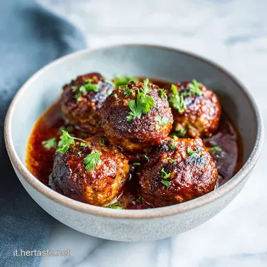 Polpette di Carne al Sugo per 4 Persone Scheda ricetta