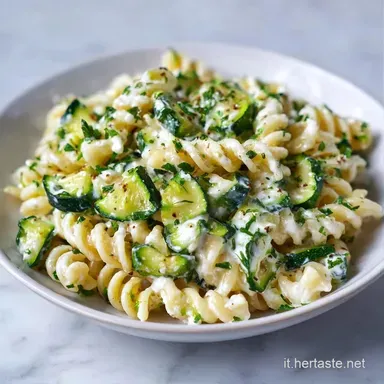 Primo Piatto Cremoso Veloce con Zucchine Scheda ricetta