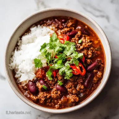 Ricetta del Chili con Carne: Saporita Ricetta per 8 Porzioni Scheda ricetta