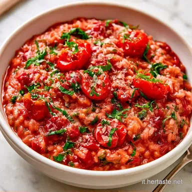 Risotto Al Pomodoro Cremoso per 4 Scheda ricetta