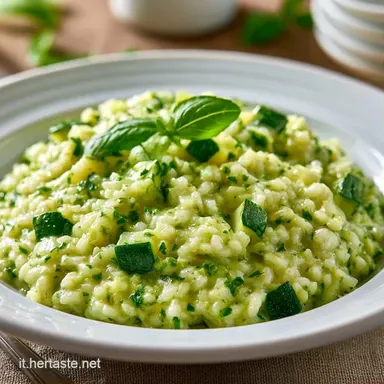 Risotto Alle Zucchine per 4 Persone Scheda ricetta