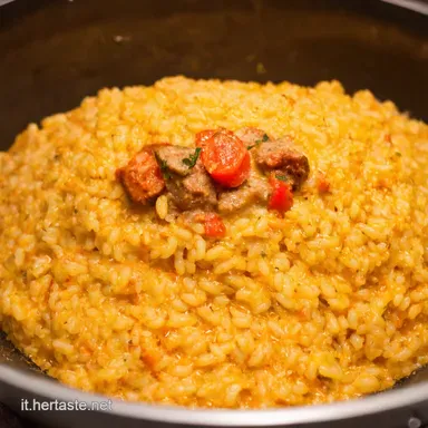 Risotto Zafferano e Salsiccia Ricetta Facile e Cremosa Scheda ricetta