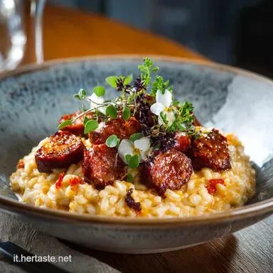 Risotto cremoso con salsiccia la ricetta mantecata perfetta Scheda ricetta