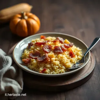 Risotto Zucca e Speck: Autunno nel Piatto! Scheda ricetta