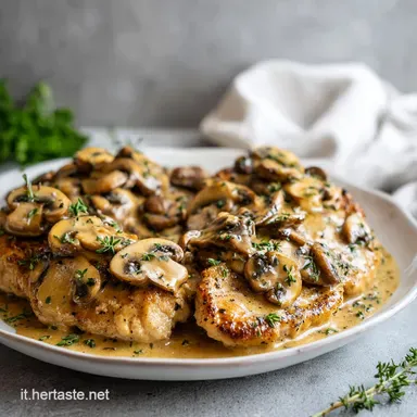 Secondi di Carne ai Funghi in 15 Minuti per 4 Persone Scheda ricetta