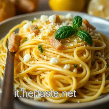 Spaghetti al Limone e Tonno: A Quick Amalfi Getaway! Scheda ricetta