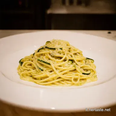 Cene Veloci e Gustose Spaghetti alla Carbonara di Zucchine che bont&agrave; Scheda ricetta