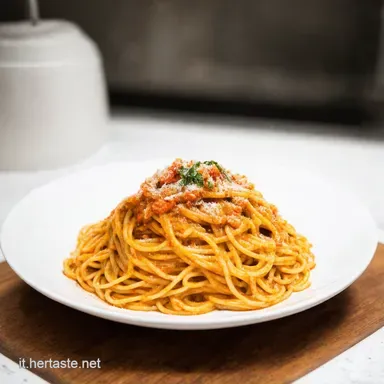 Spaghetti della Bandiera cremosi e lItalia nel piatto Scheda ricetta