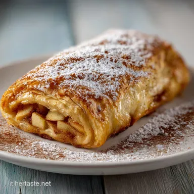 Strudel Mele Pasta Sfoglia Cannella per 8 Scheda ricetta