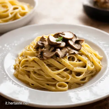 Cosa Cucinare per Cena Tagliatelle ai Funghi Mamma Mia Scheda ricetta