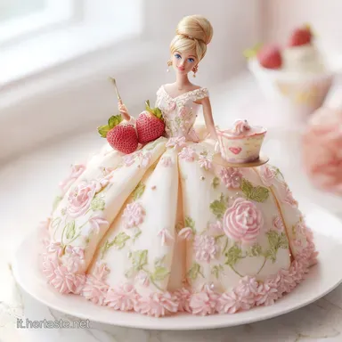 Torta Barbie Decorata: Soffice in 1 Ora 20 Minuti Scheda ricetta