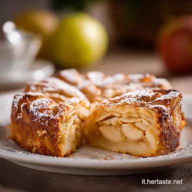 Torta di Mele Soffice di Mondov&igrave; La Ricetta Alta e Umida per la Colazione Scheda ricetta