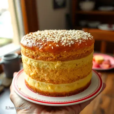 Torta Pasticciotto Leccese Gigante Pasta Frolla con Strutto e Crema Perfetta Scheda ricetta
