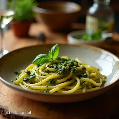 Trenette al Pesto Un Primo che Sa di Casa e di Liguria Scheda ricetta