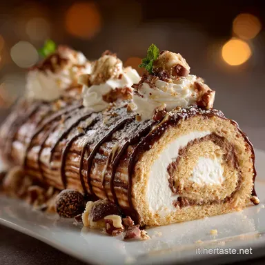 Torta Tronco albero di Natale: la ricetta classica (B&ucirc;che de No&euml;l) Scheda ricetta