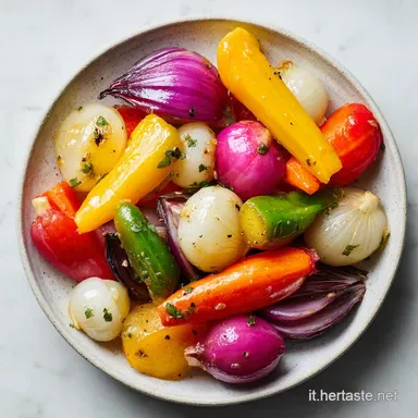 Verdure In Agrodolce per 4 Persone Scheda ricetta