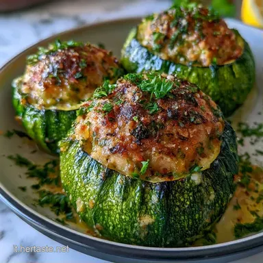Zucchine Tonde Ripiene Sfiziose al Tonno Scheda ricetta