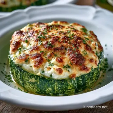Zucchine Tonde Vegetariane con Ricotta Scheda ricetta