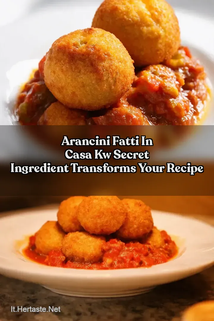 Arancini Fatti In Casa kw Secret Ingredient Transforms Your Recipe