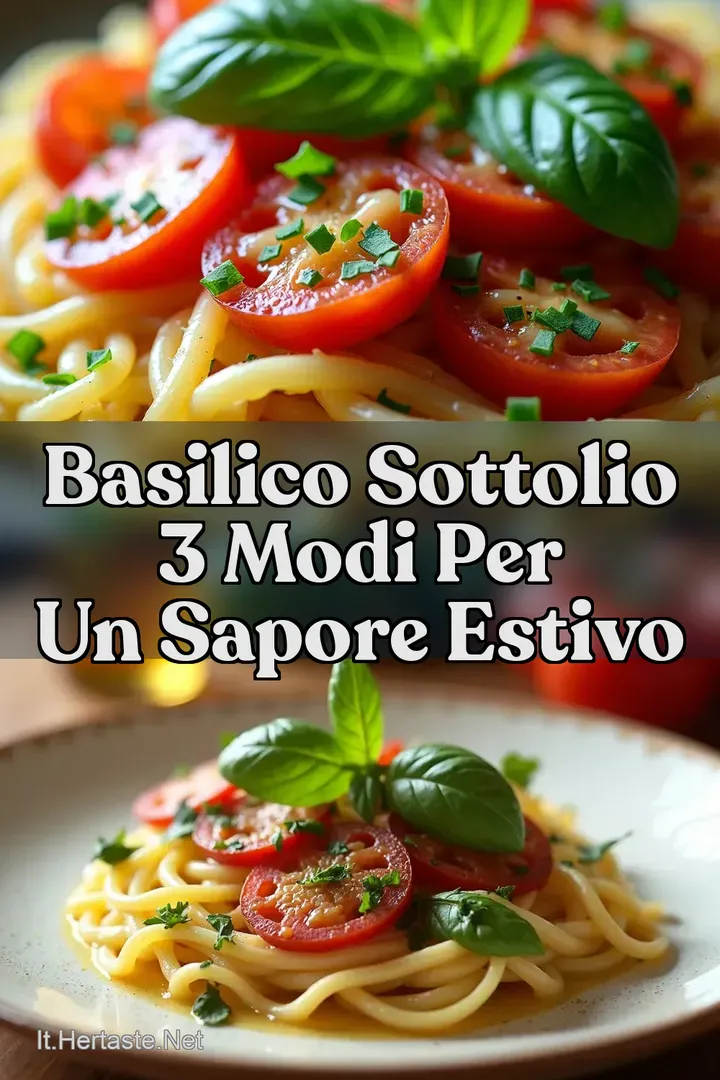 Basilico SottOlio 3 Modi per un Sapore Estivo