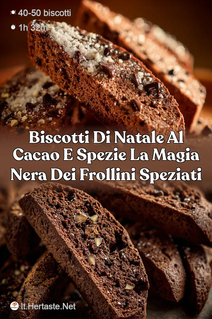 Biscotti di Natale al cacao e spezie la Magia Nera dei Frollini Speziati