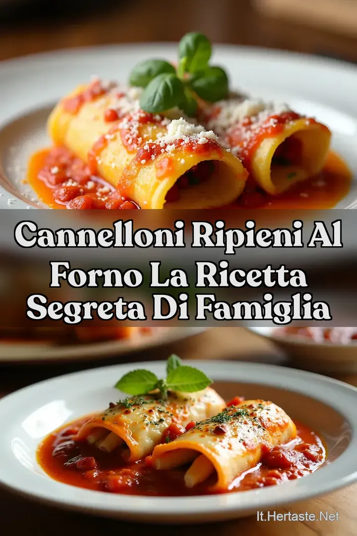 Cannelloni Ripieni Al Forno La Ricetta Segreta di Famiglia