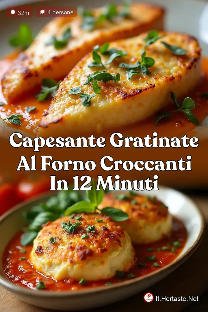 Capesante Gratinate al Forno Croccanti in 12 Minuti