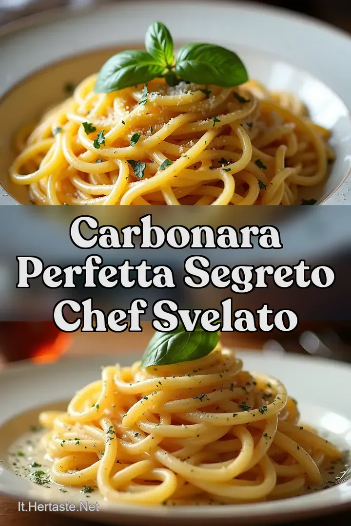Carbonara Perfetta Segreto Chef Svelato