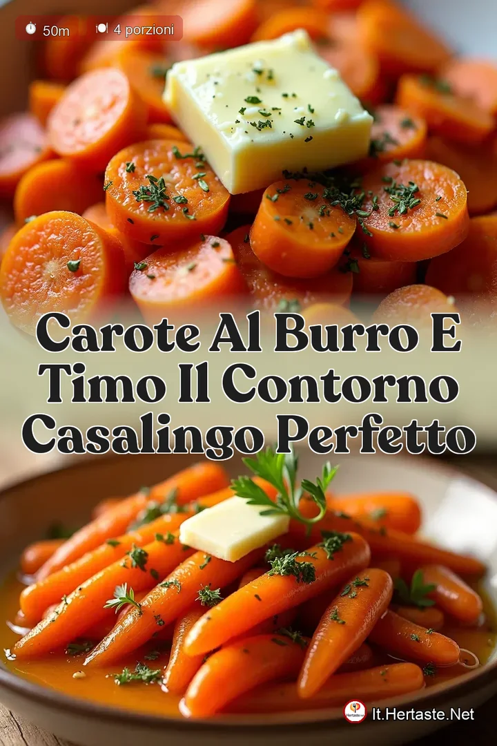 Carote al Burro e Timo Il Contorno Casalingo Perfetto