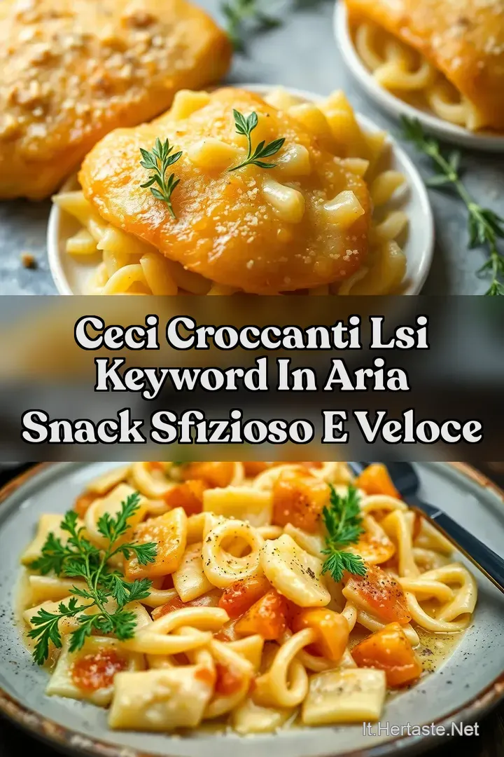 Ceci Croccanti LSI keyword in Aria Snack Sfizioso e Veloce