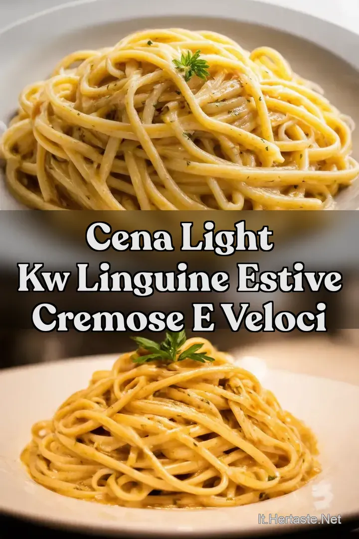Cena Light kw Linguine Estive Cremose e Veloci