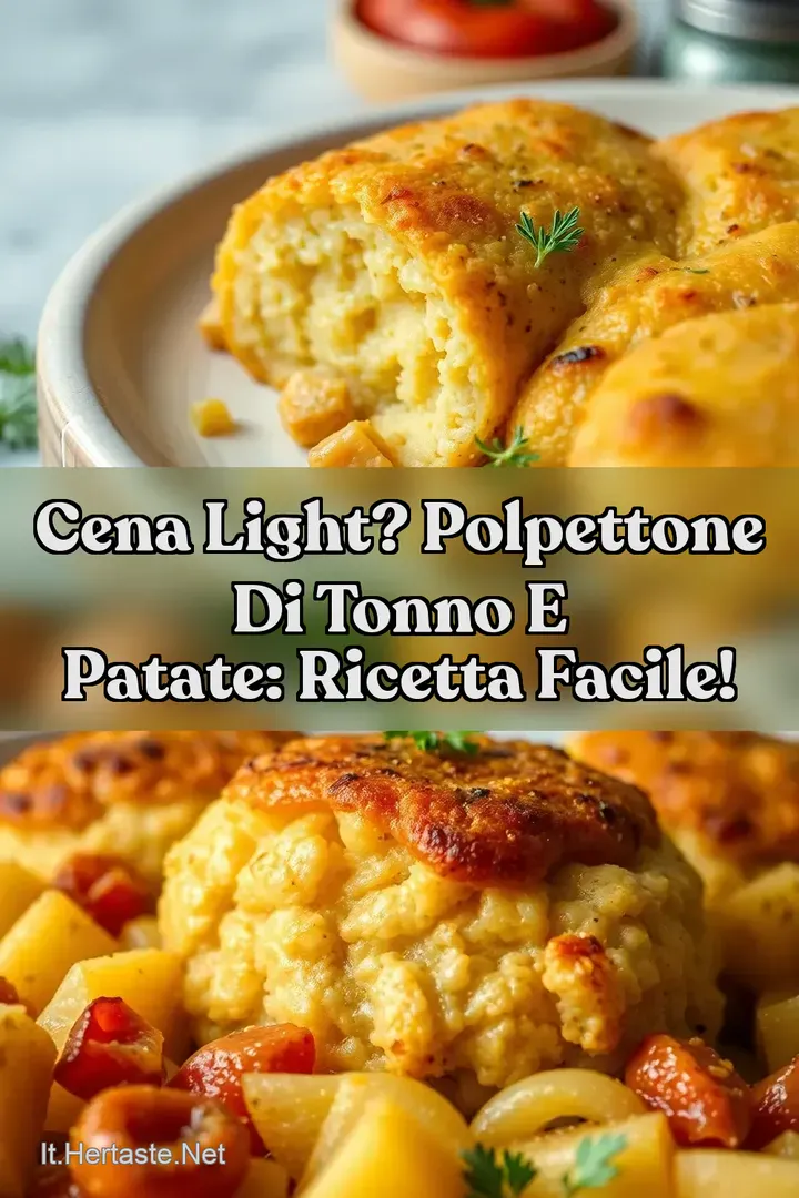 Cena Light? Polpettone di Tonno e Patate: Ricetta Facile!