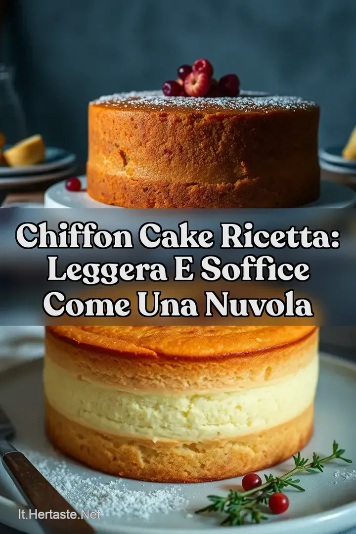 Chiffon Cake Ricetta: Leggera e Soffice Come Una Nuvola