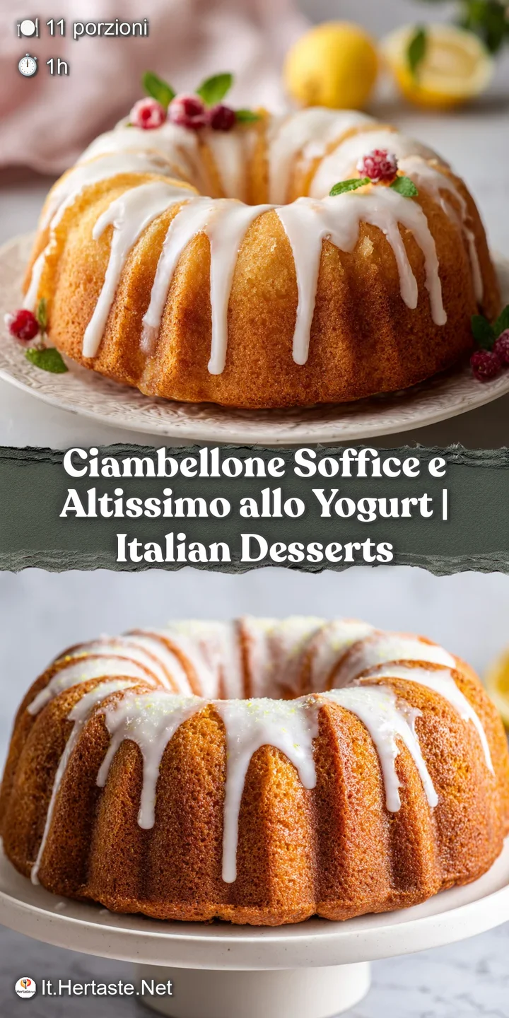 Close-up of a yogurt cake slice reveals tender, honeycombed crumb. Soft golden crust. Hints of vanilla & yogurt create a s...