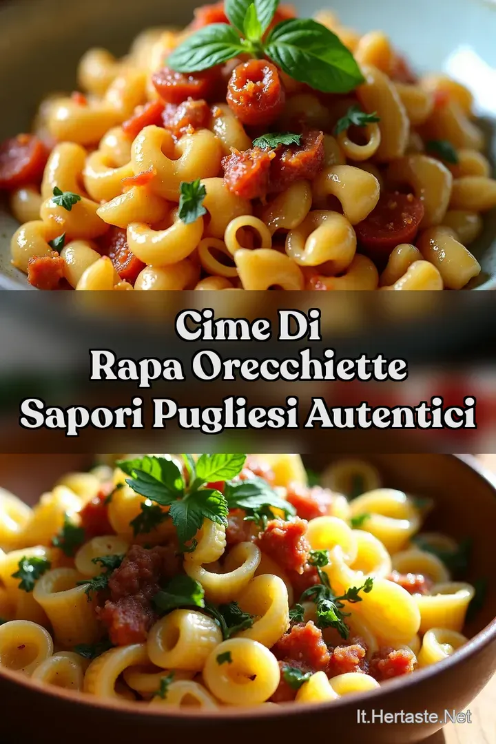 Cime di Rapa Orecchiette Sapori Pugliesi Autentici