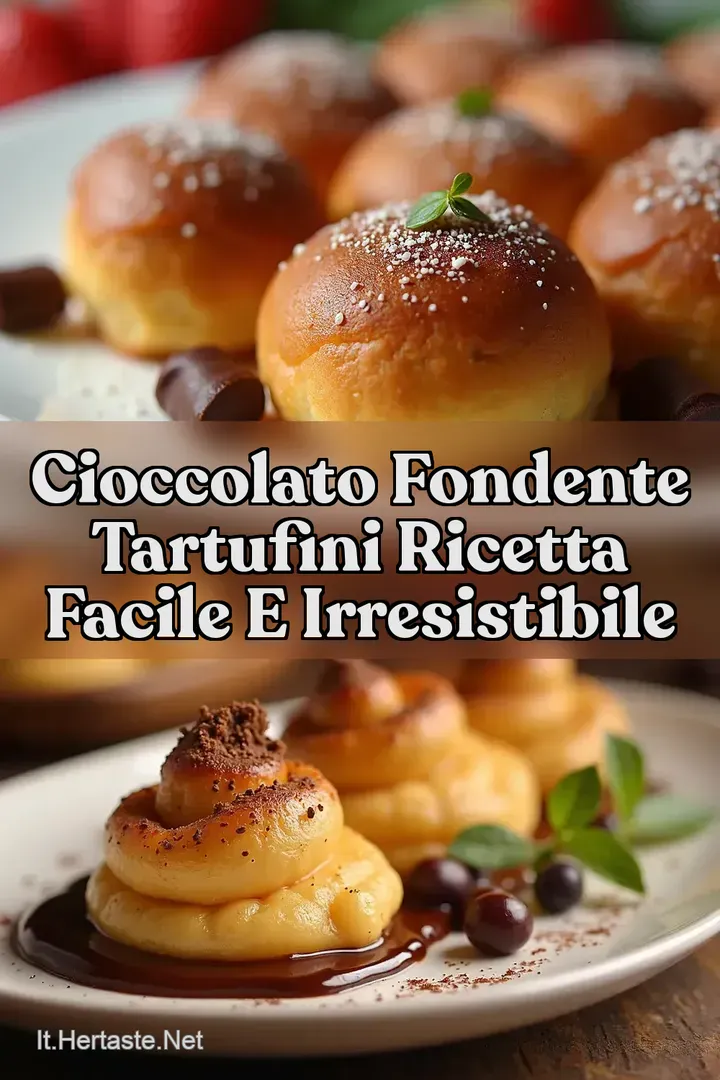 Cioccolato fondente Tartufini Ricetta Facile e Irresistibile