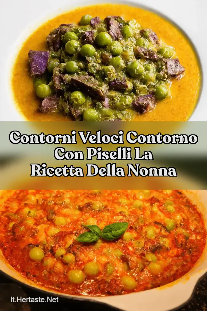 Contorni Veloci contorno con piselli La Ricetta Della Nonna