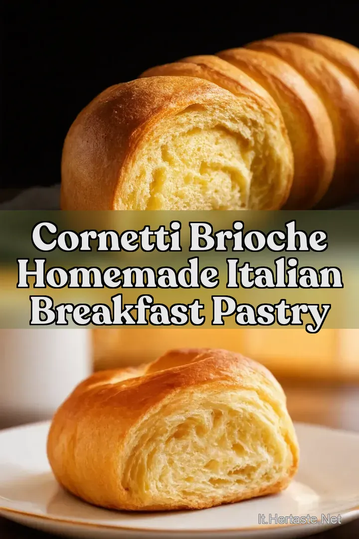 Cornetti Brioche Homemade Italian Breakfast Pastry