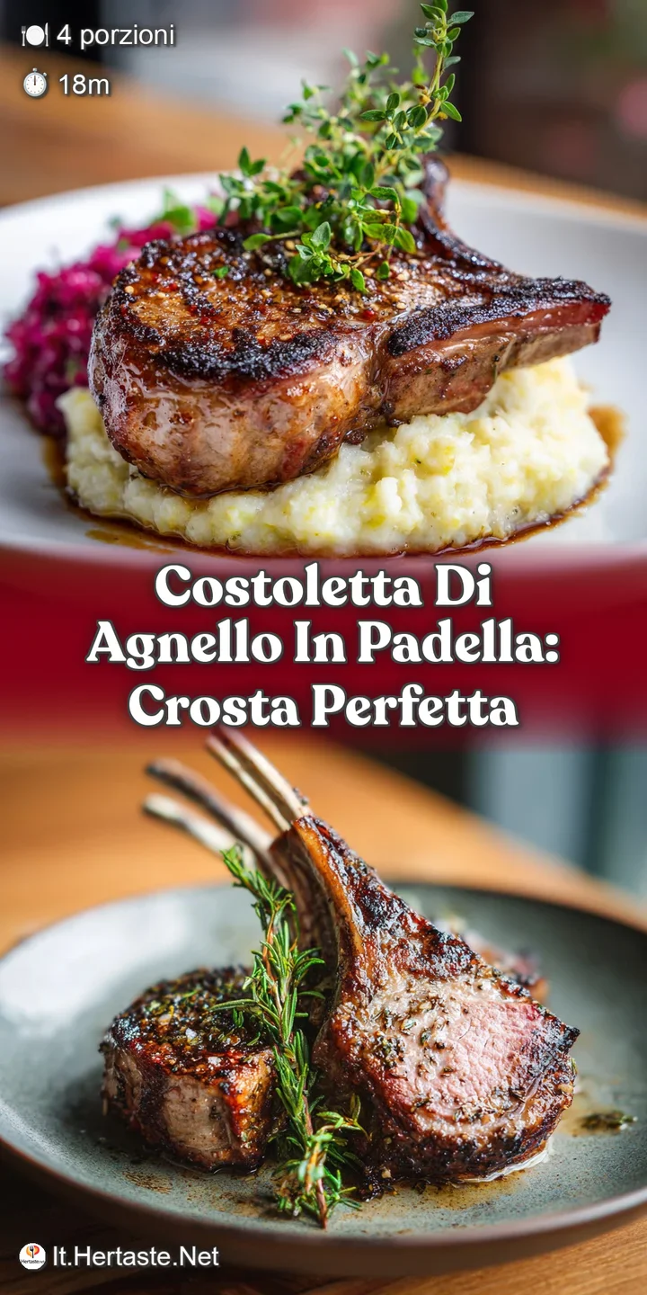 Close-up of a juicy lamb chop, showcasing its caramelized crust and tender pink interior, promising a flavorful bite.