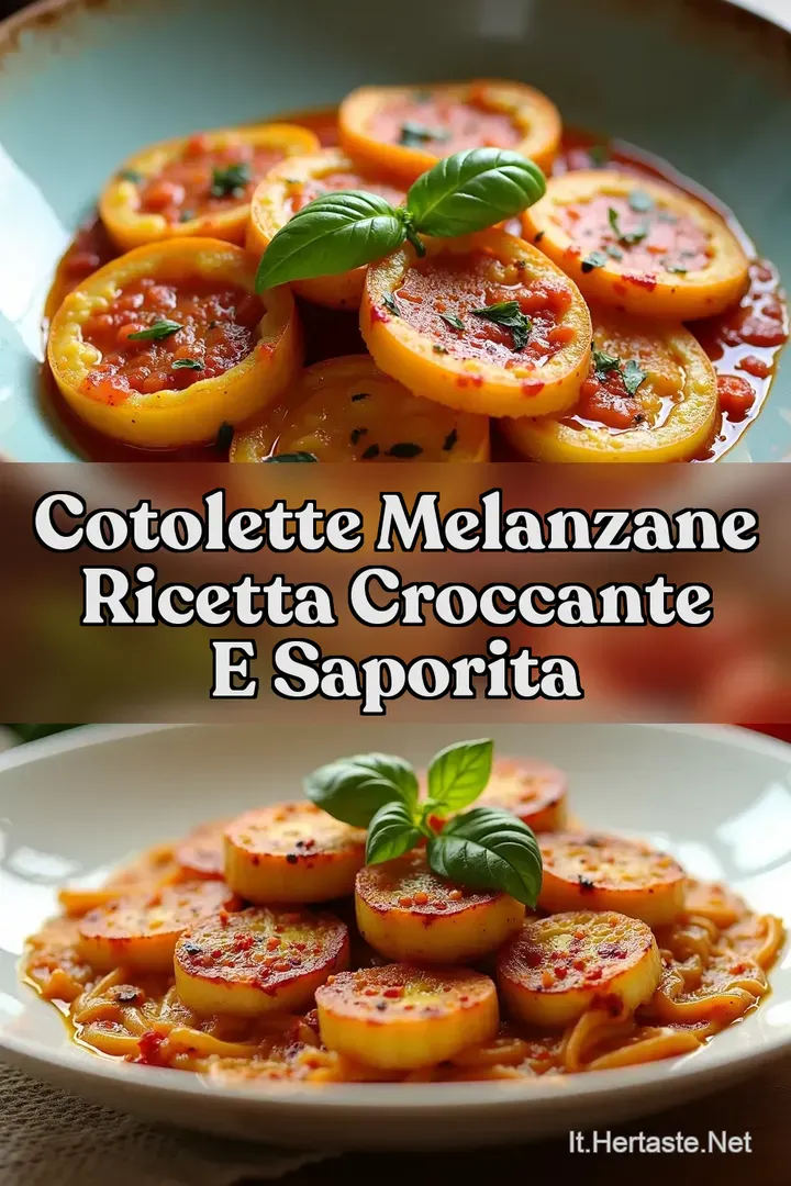Cotolette Melanzane Ricetta Croccante e Saporita